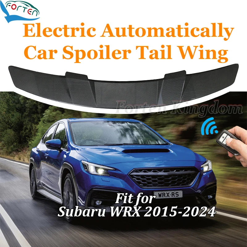 Universal Car Spoiler Car Brake Rear Electric Spoiler Ailerons De Voiture Rear Trunk Spoiler Car Wing for Subaru WRX 2015-2024