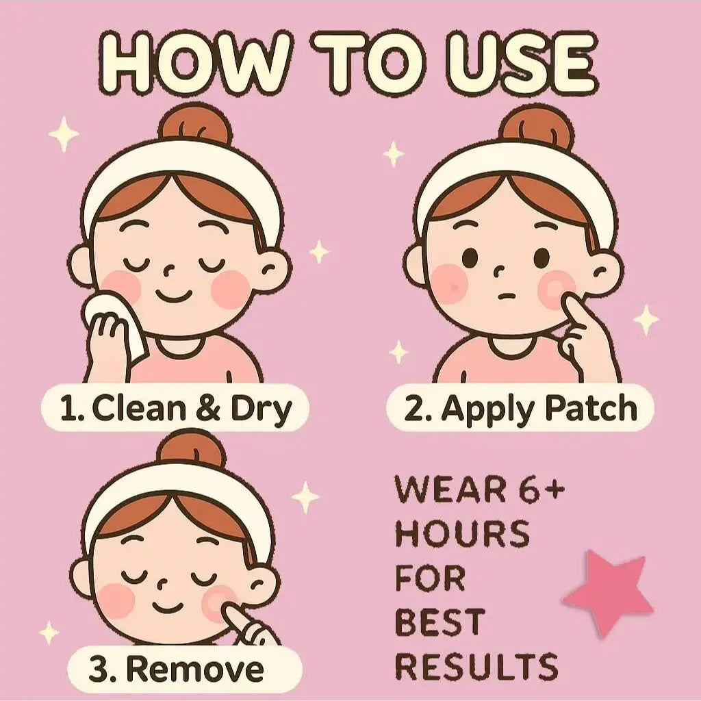 Star-Shaped Hydrogel Acne Patches — 240 Pink & Yellow Pimple Stickers, All Skin Types