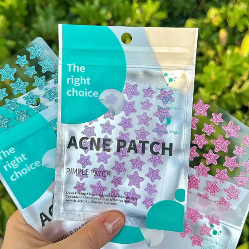 Acne Patches — 40 Hydrocolloid Pimple Stickers, Invisible & Colorful