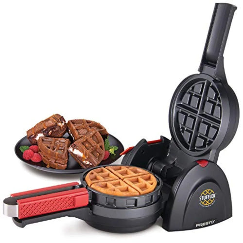 03512 Stuffler Stuffed Waffle Maker Belgian Black