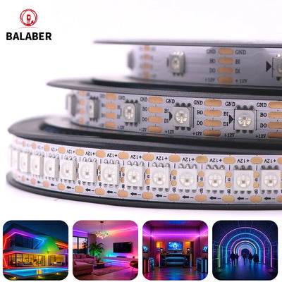 Tira LED WS2815 12V Inteligente Direccionable — RGBIC, Zigbee/WiFi, Interior y Exterior