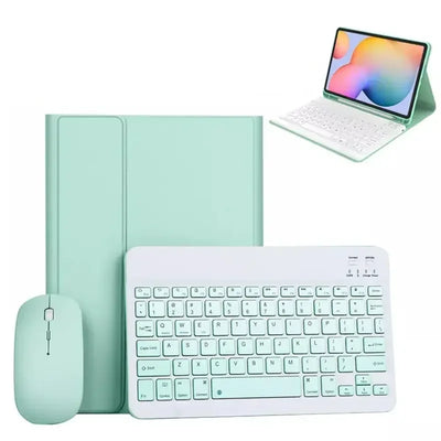 Estuche de Cuero con Teclado Bluetooth para iPad 10a Gen 10.9" — Magnético, 10 Estilos