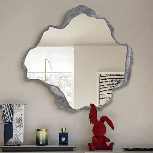 Irregular Makeup Mirror Aesthetic Nordic Ornament Design Dorm Mirror Macrame Cool Espejo Maquillaje Luz House Accessories