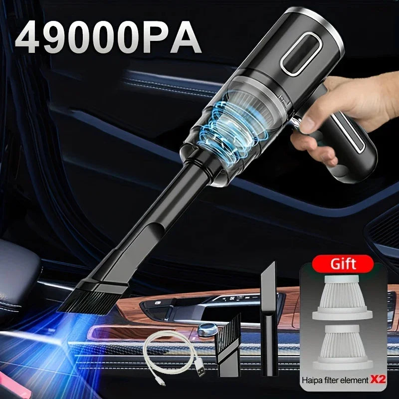 Portable Cordless Car Vacuum — Powerful Handheld Cleaner for Car & Home