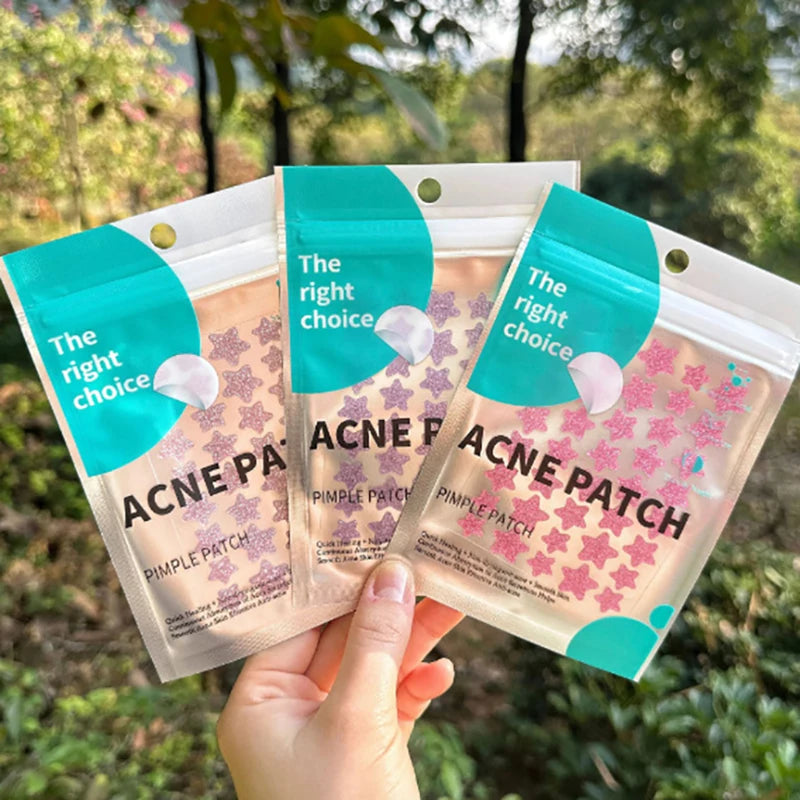 Acne Patches — 40 Hydrocolloid Pimple Stickers, Invisible & Colorful