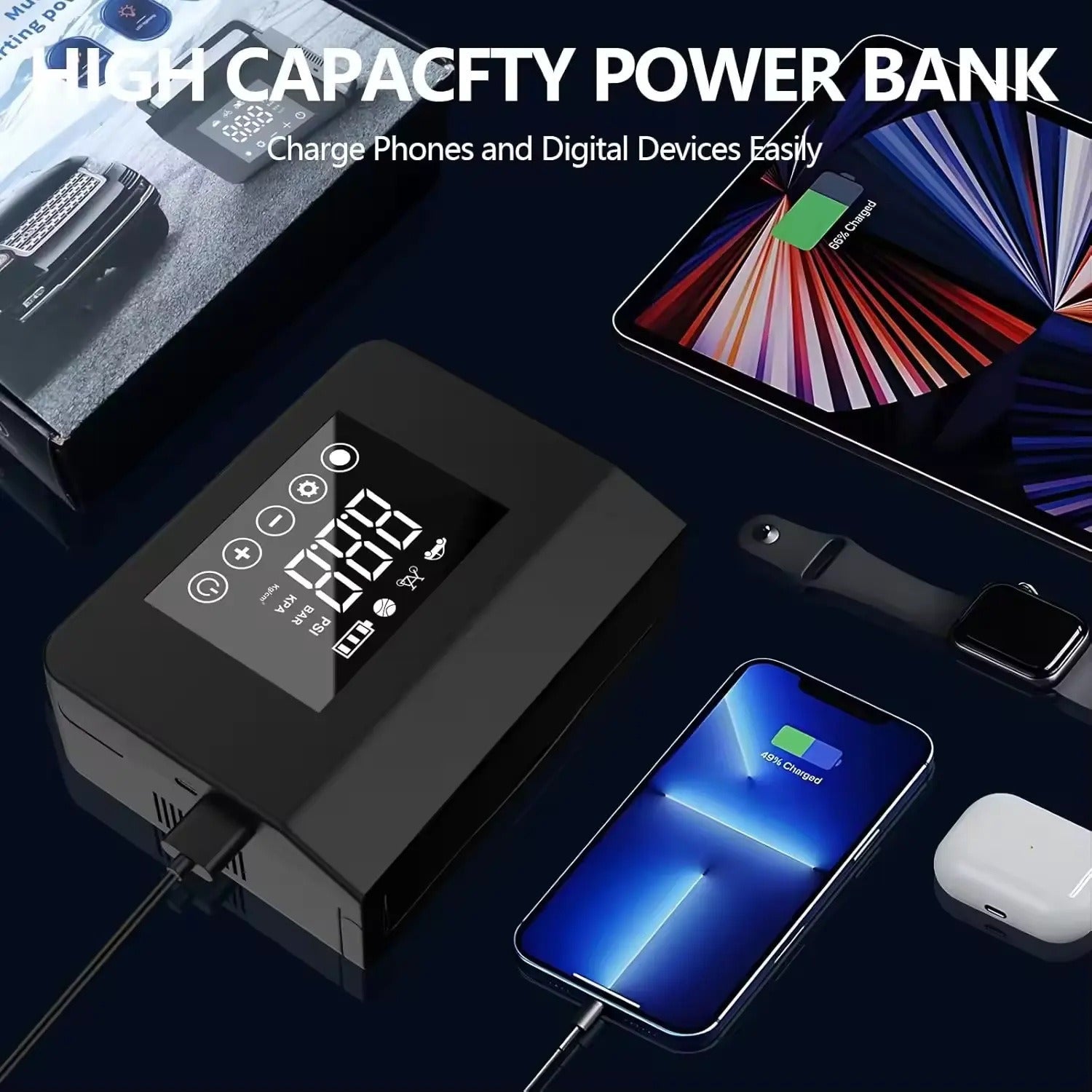 Mini Car Jump Starter Power Pack